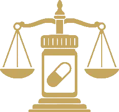 Gold scales of justice icon for Drug Crimes legal defense