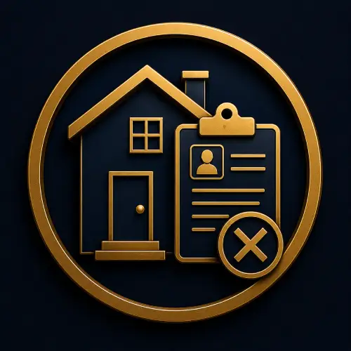 Housing application rejected after a failed background check